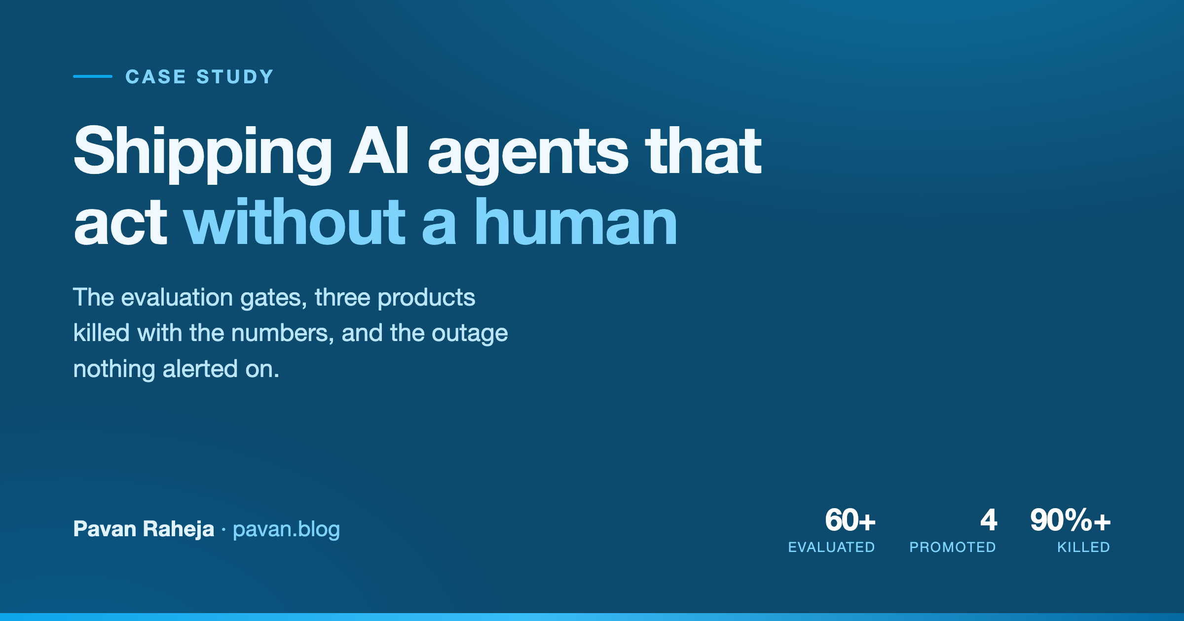 Case Study: Shipping AI Agents That Act Without a Human