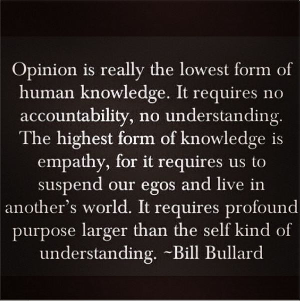 Opinion and Empathy: Bill Bullard