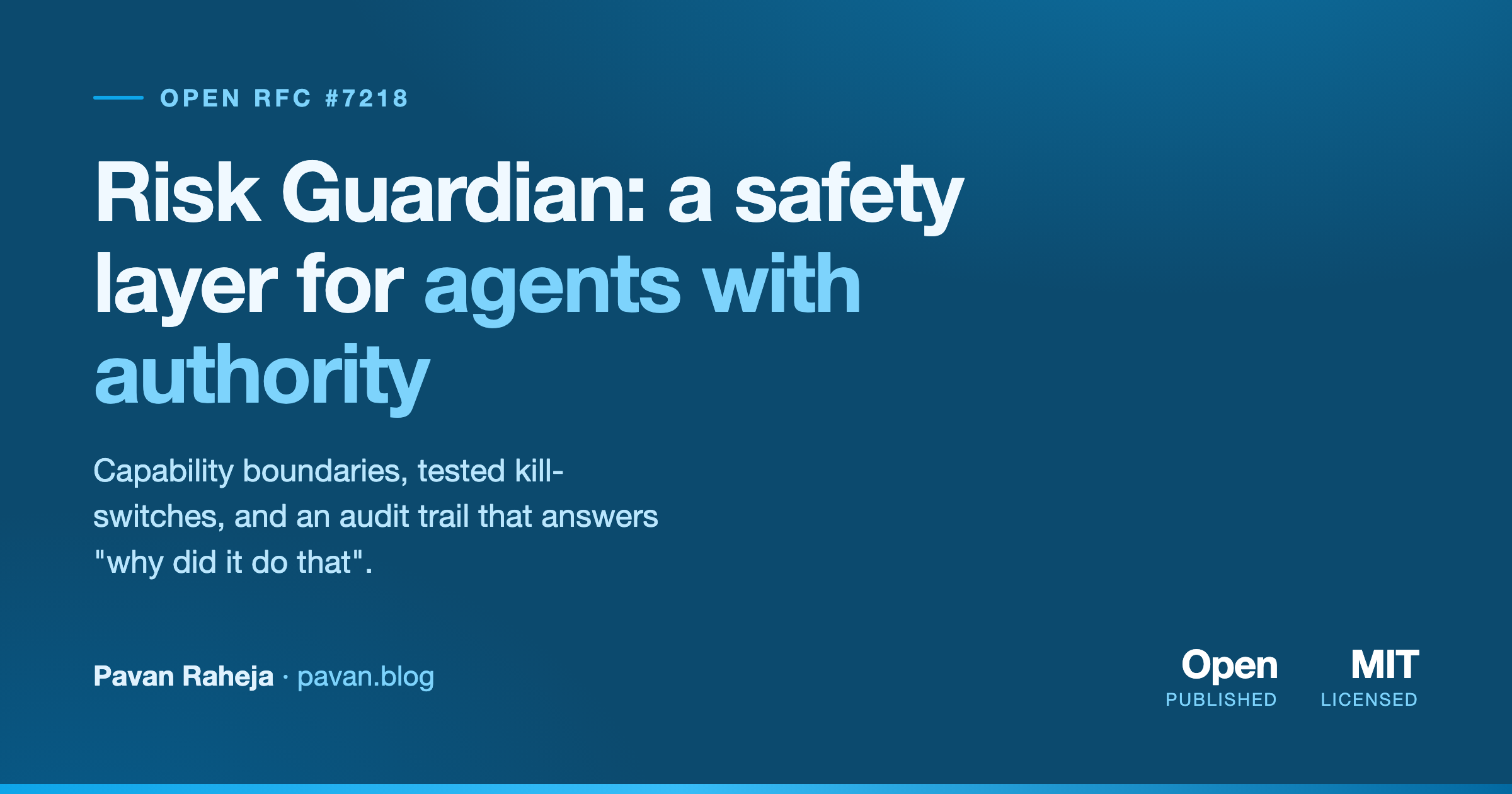Risk Guardian: Preventing Catastrophic Actions in Long-Running AI Agents