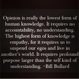 Opinion and Empathy: Bill Bullard